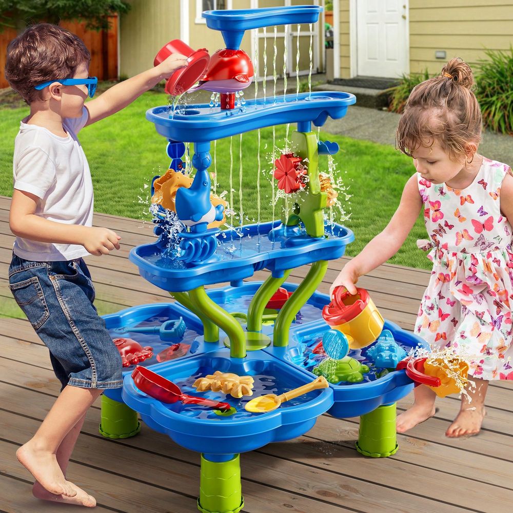 Kids Outdoor Sensory Table - Water Table For Kids 3 4