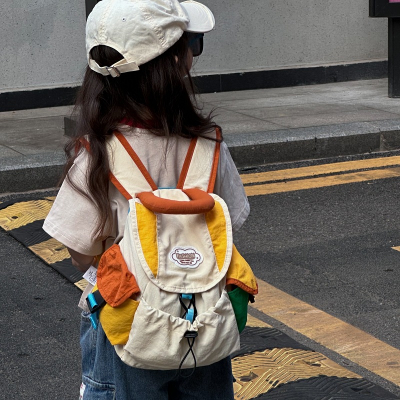 Kids Outdoor Backpack - Color blocked children's boys and girls'
