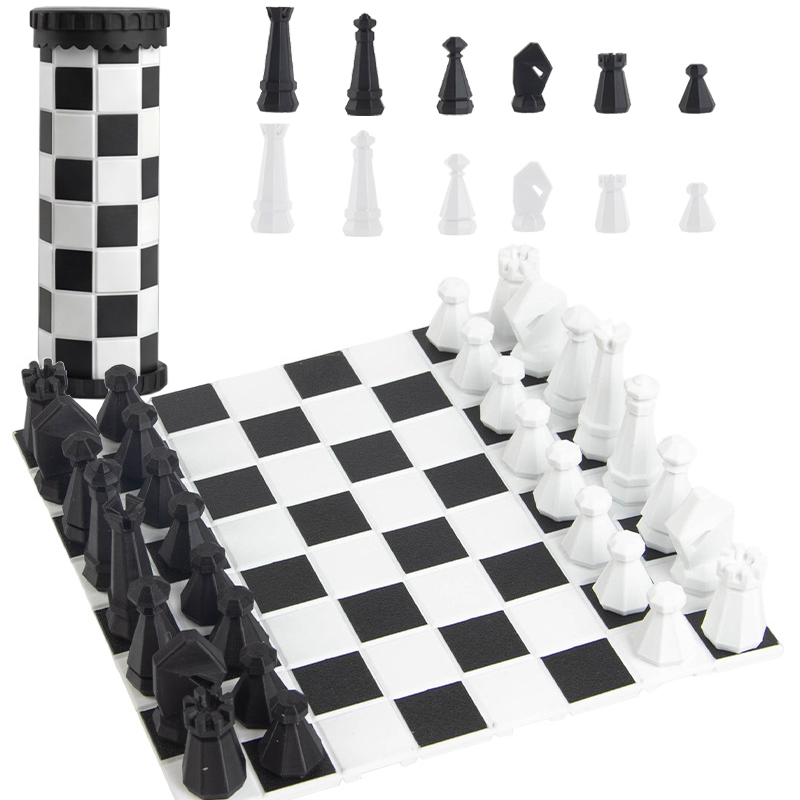 Kids Outdoor Play Equipment - 2 in 1 Portable Chess Game