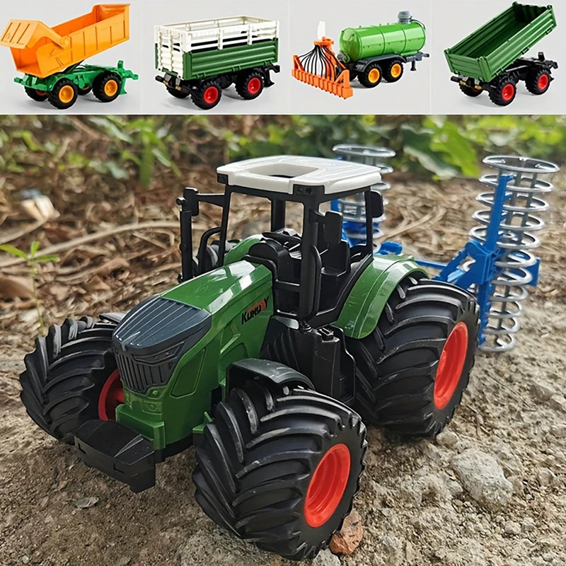 1:24 Inertial Farm Tractor wit - Kids Outdoor Play Equipment review and price