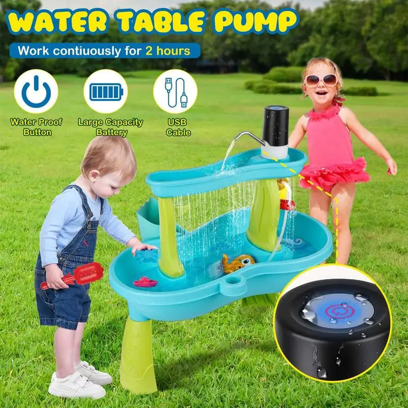 Kids Water Pump Fun Outdoor Wa - Kids Outdoor Play Table review and price