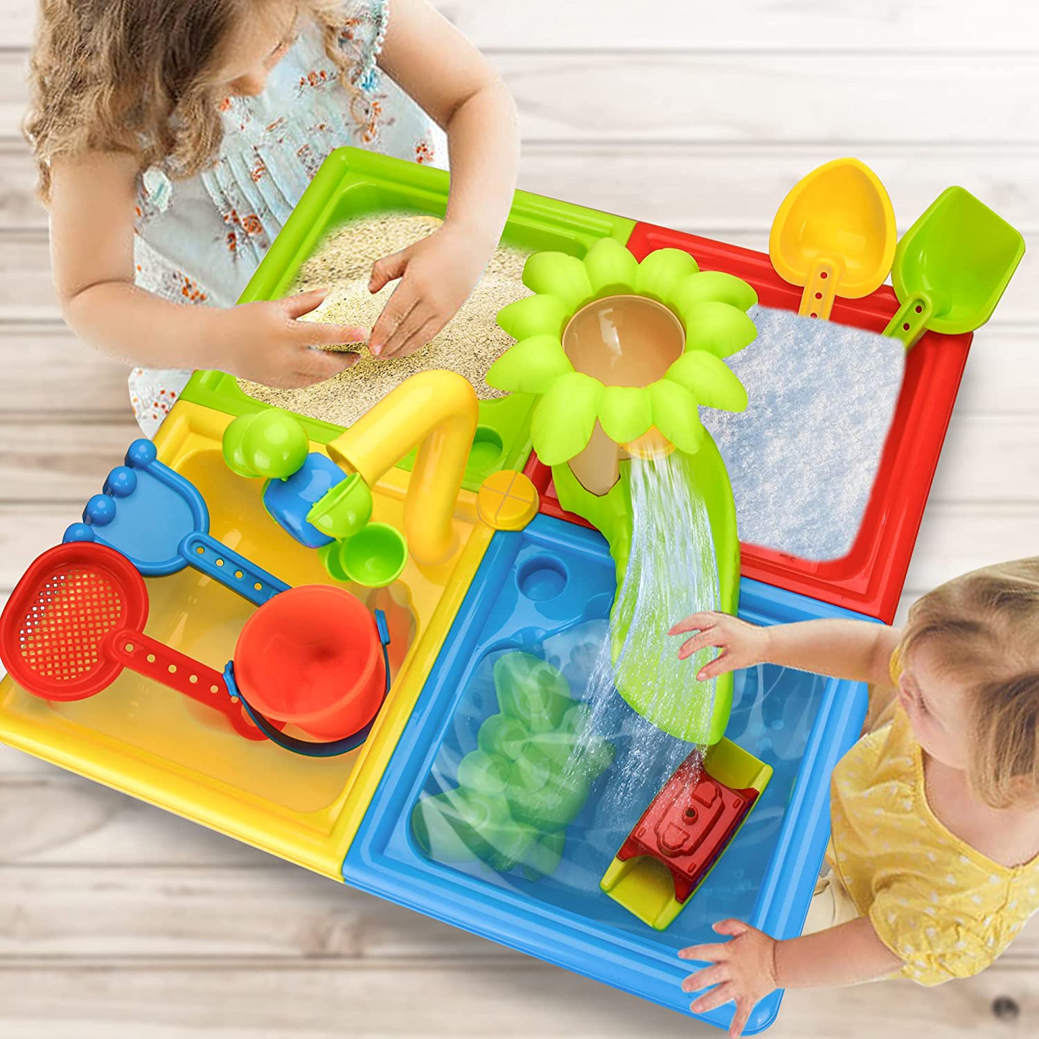 Beach Table Sand Play Toys Chi - Kids Outdoor Play Table review and price