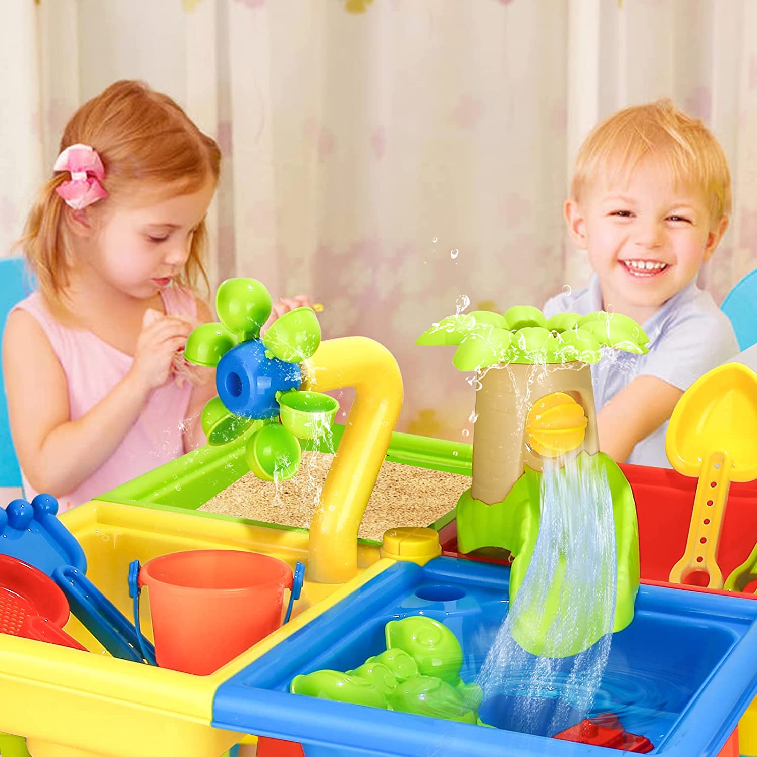 Beach Table Sand Play Toys Chi - Kids Outdoor Play Table review and price