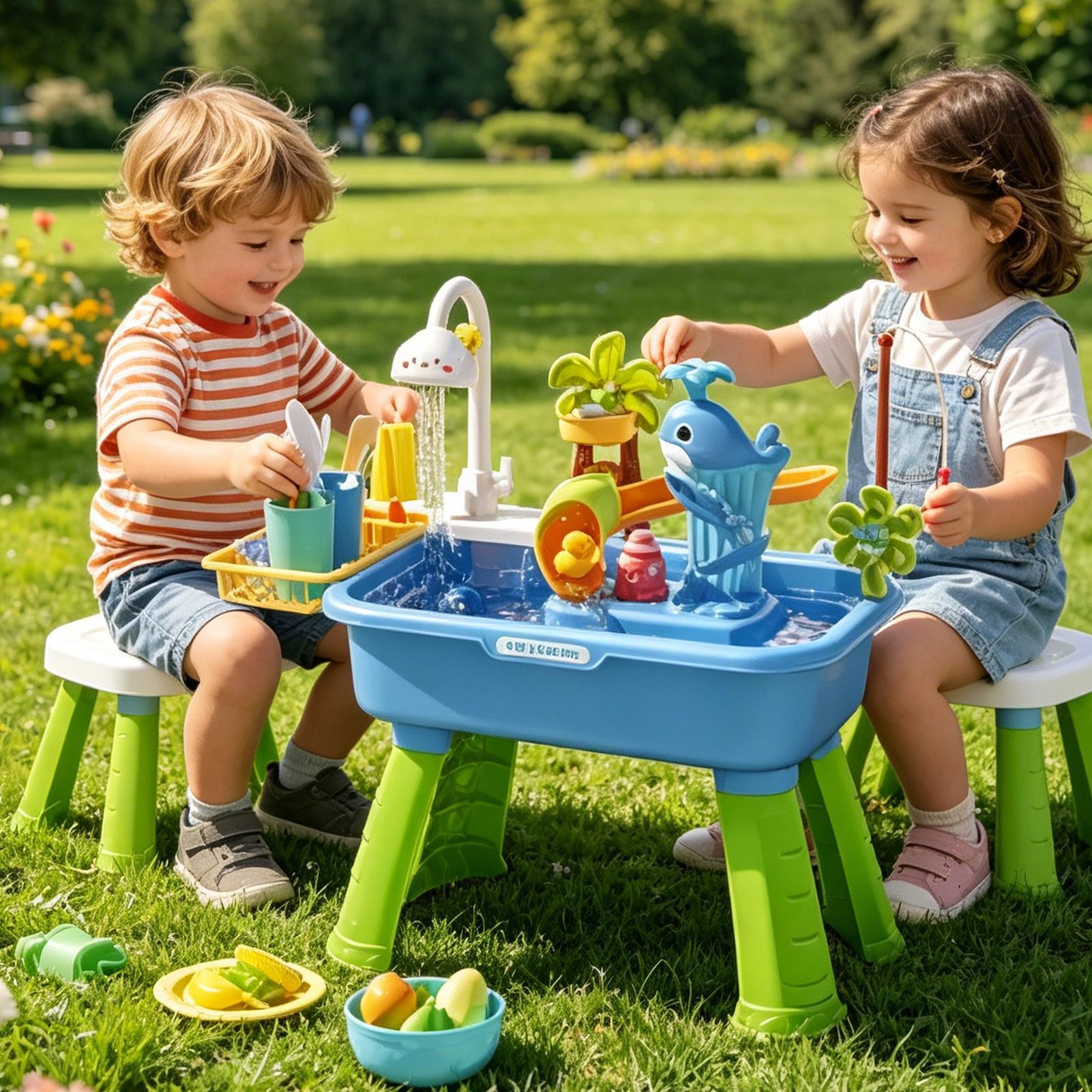 Outdoor Water Play Table for B - Kids Outdoor Sensory Table review and price