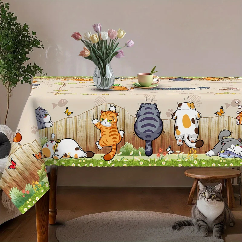 VIKAMA Beige Cartoon Cat Table - Kids Outdoor Play Table review and price