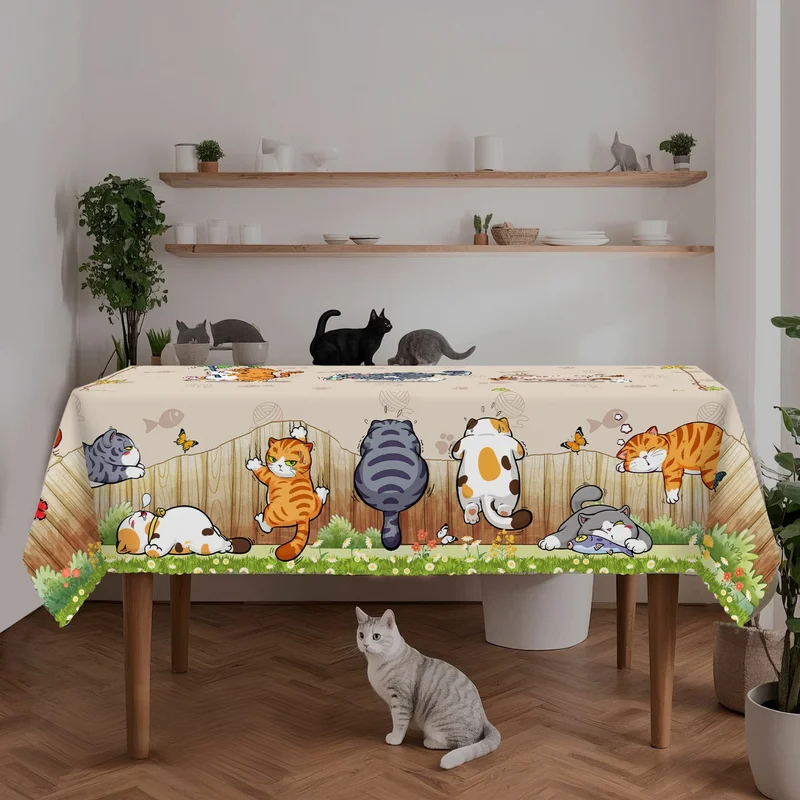 VIKAMA Beige Cartoon Cat Table - Kids Outdoor Play Table review and price
