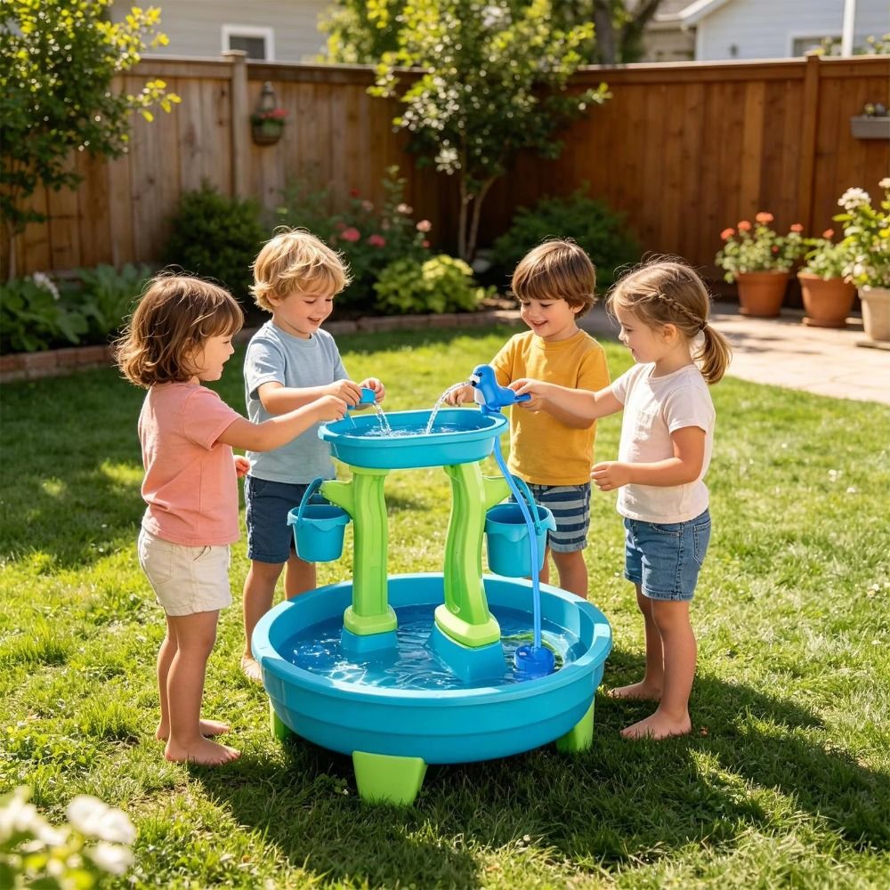 Portable No-Drill Water Table  - Kids Outdoor Play Table review and price