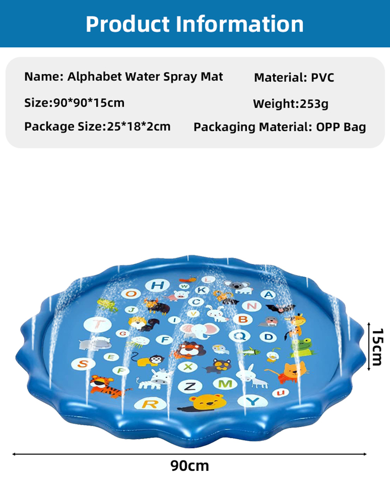 Alphabet Inflatable Water Spri - Sprinkler Splash Pad review and price