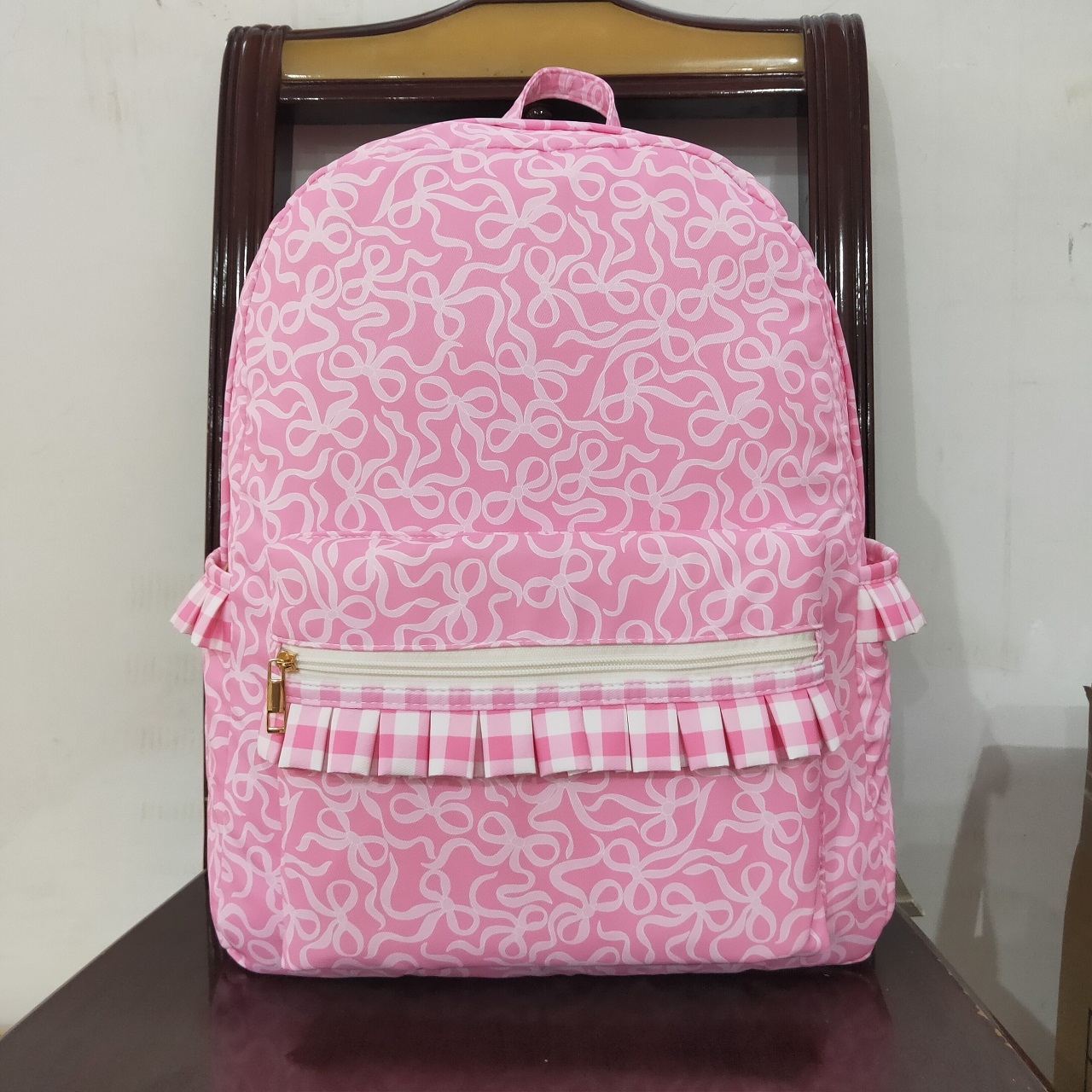 Wholesale Children Pink Bows O - Kids Outdoor Backpack review and price