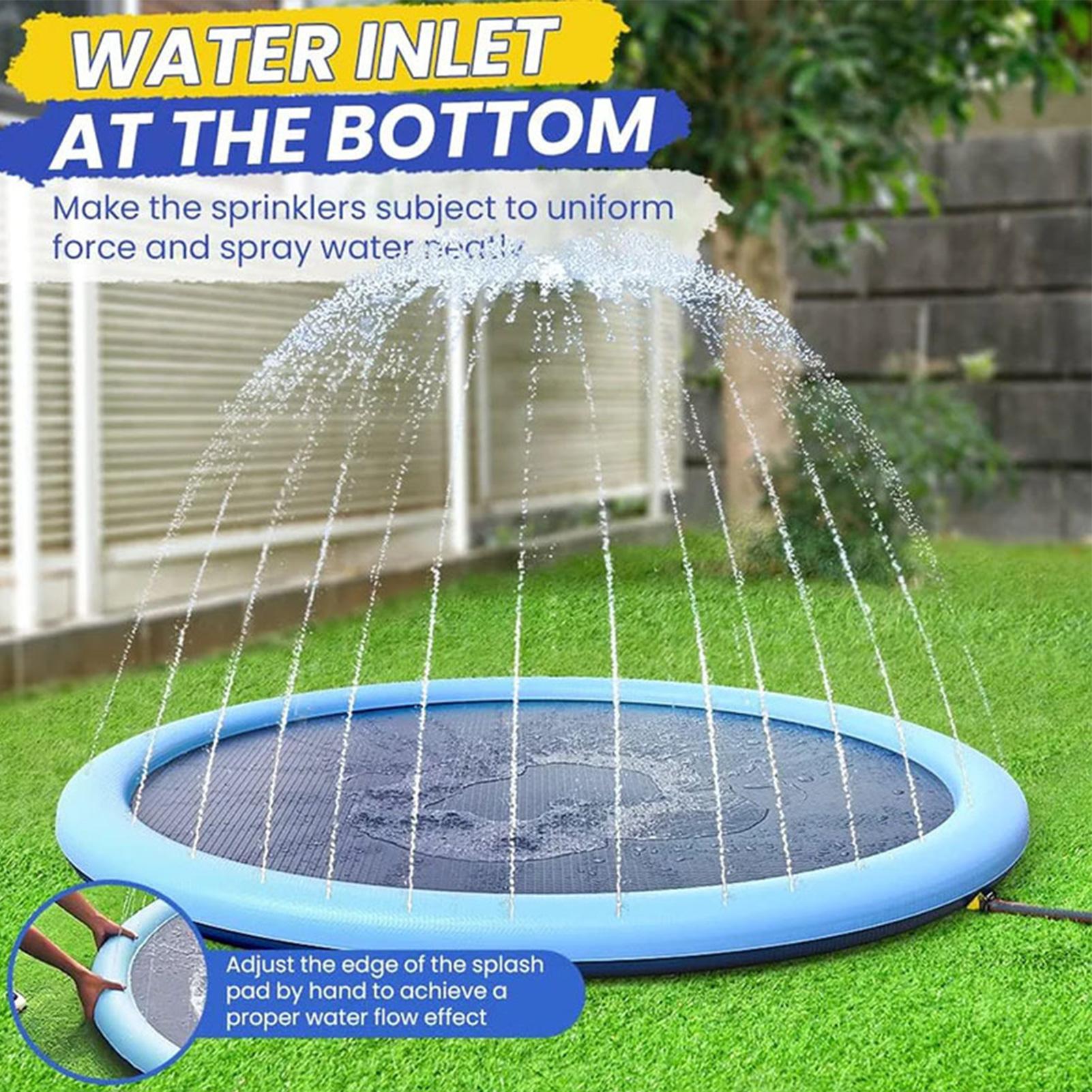 Kids Sprinkler Play Mat with S - Sprinkler Splash Pad review and price