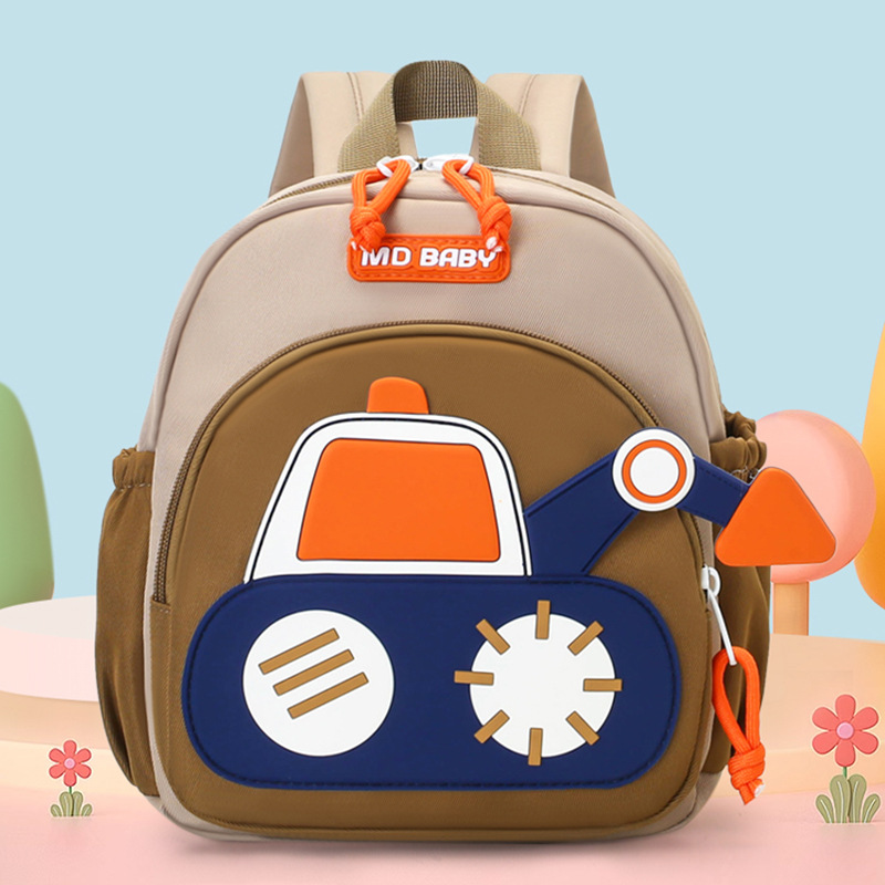 Cartoon Digger Truck Backpack  - Kids Outdoor Backpack review and price
