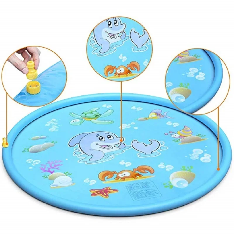 100/170cm Kids Inflatable Wate - Sprinkler Splash Pad review and price