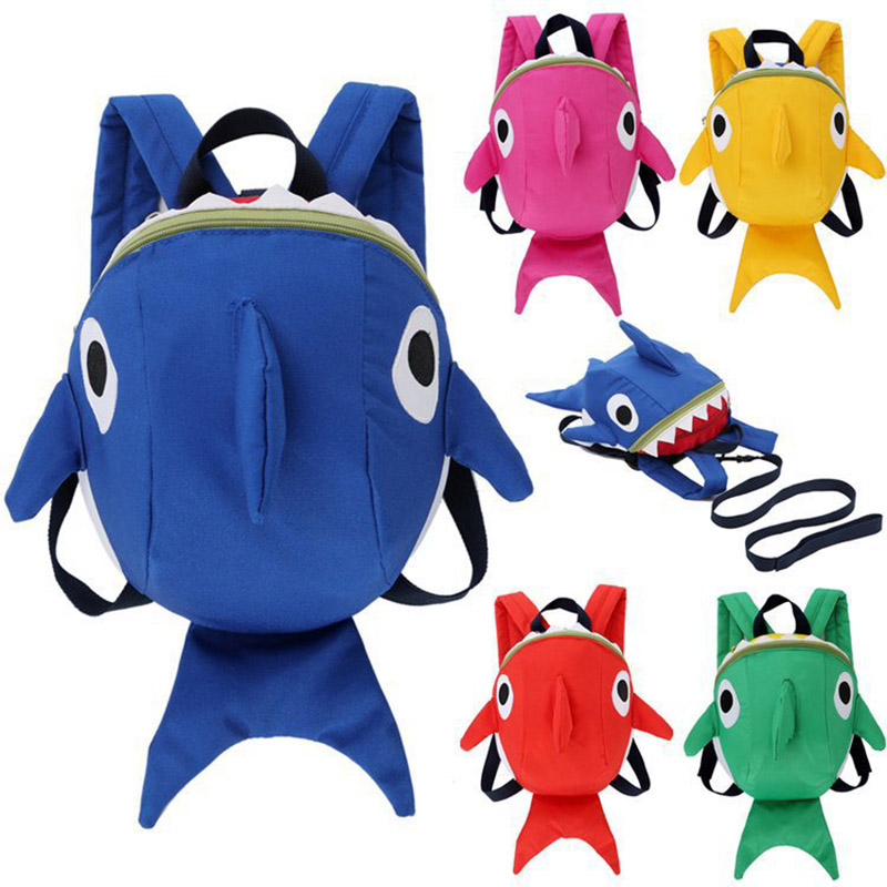 1Pcs Funny Cartoon Shark Backp - Kids Outdoor Backpack review and price