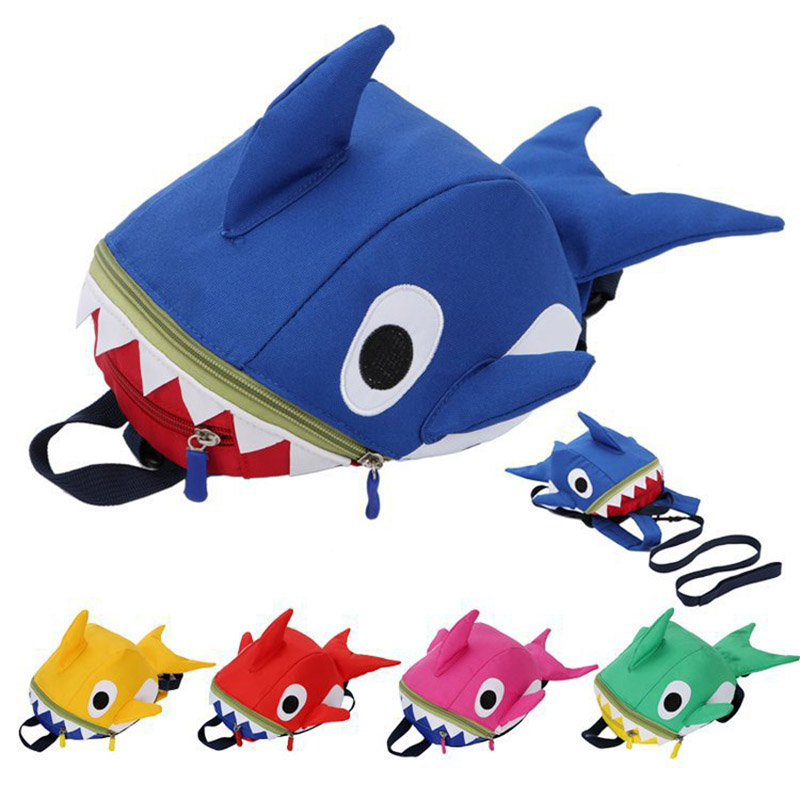 1Pcs Funny Cartoon Shark Backp - Kids Outdoor Backpack review and price
